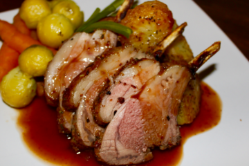 Rack of Lamb with Port and Red Wine Jus