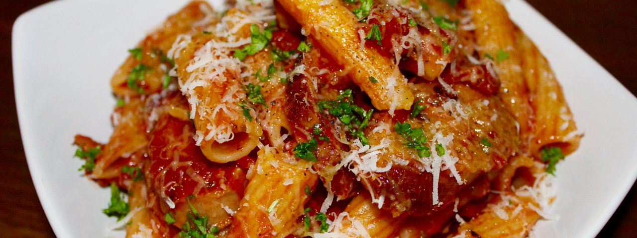 Italian inspired Sausage and Tomato Pasta