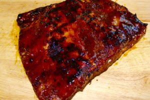 Rack of Ribs with homemade BBQ sauce