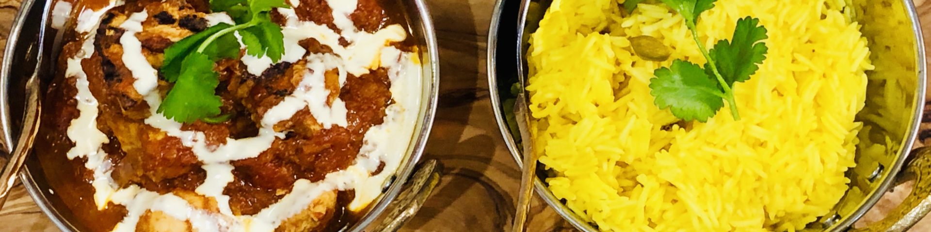 Tandoori Chicken Madras with Pilau Rice